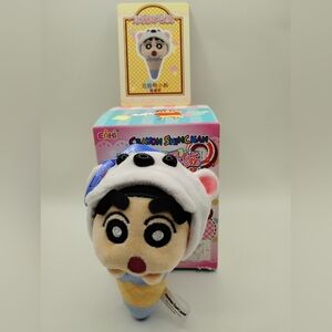 *SECRET*Crayon Shinchan Ice Cream Cone Plush Keychain